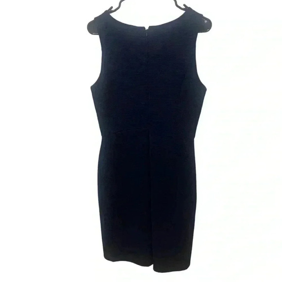 New White House Black Market Navy Blue Sheath Dress Size 6 - Picture 2 of 5